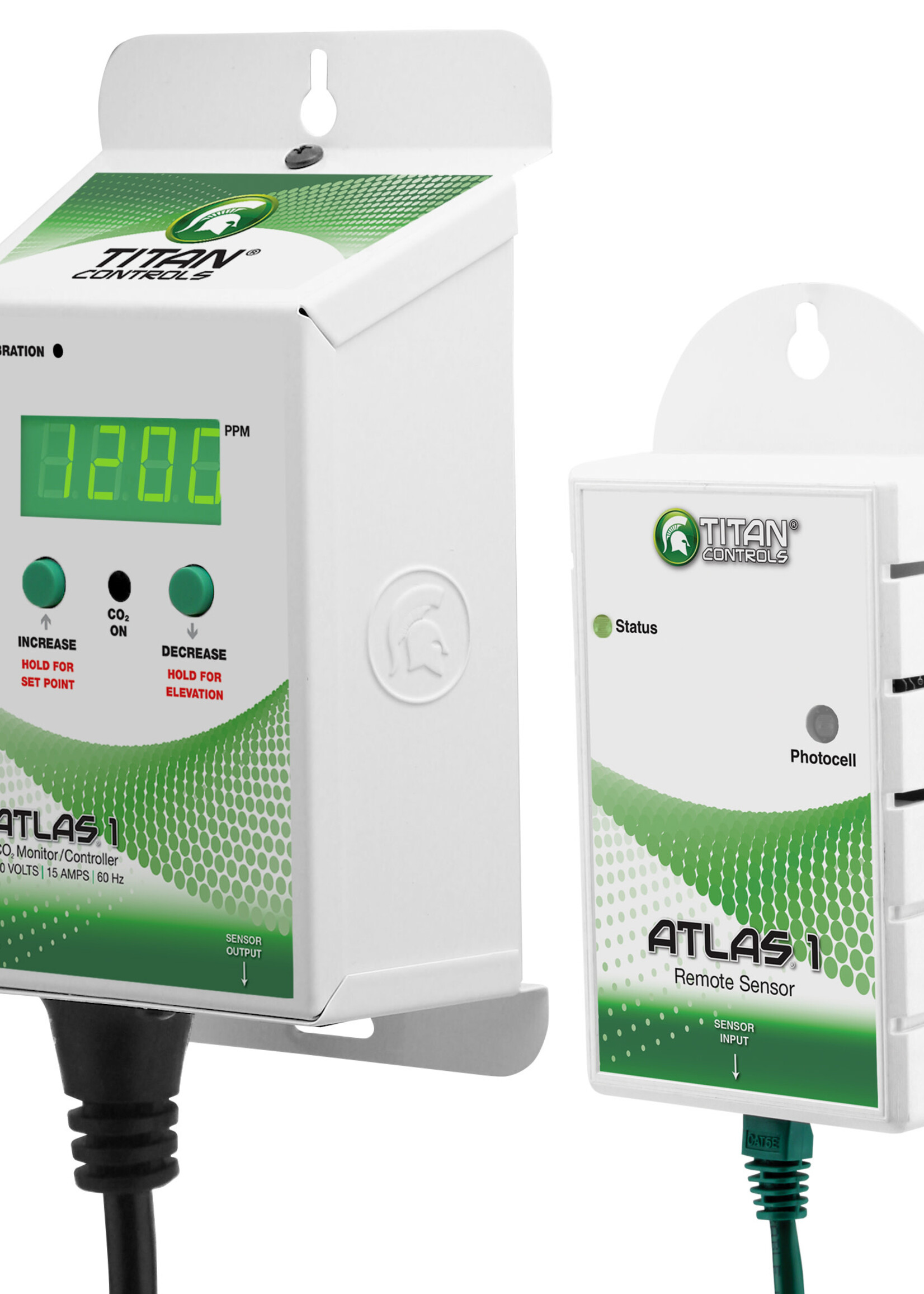 Titan Controls Titan Controls® Atlas® 1 - CO2 Monitor/Controller with Remote Sensor