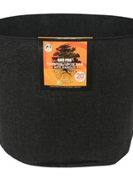 Gro Pro Essential Round Fabric Pot w/ Handles 20 Gallon - Black (42/Cs)