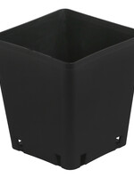 Gro Pro Black Plastic Square Pot 5 x 5 x 7 in (4480/Plt)