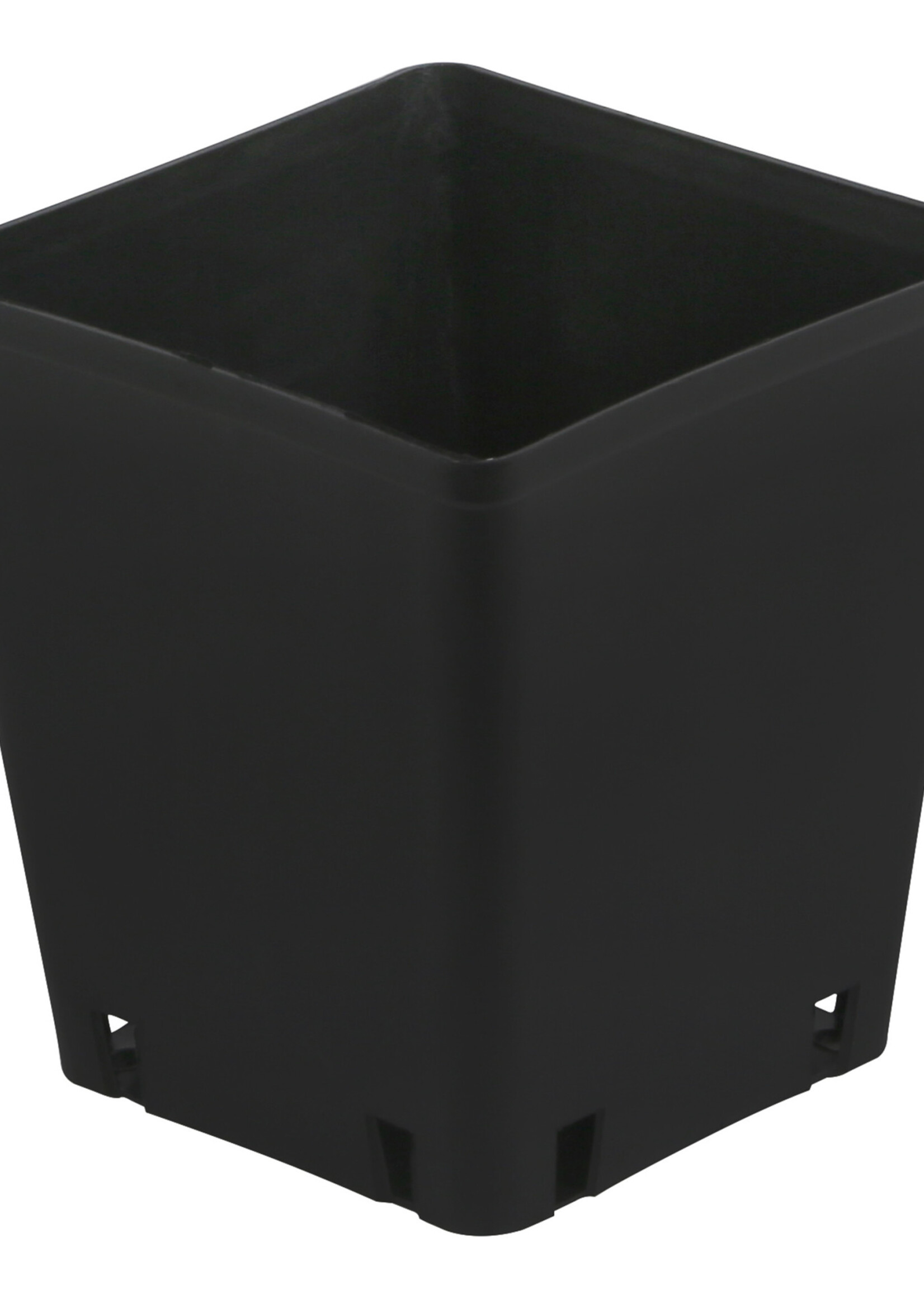 Gro Pro Black Plastic Square Pot 5 x 5 x 7 in (4480/Plt)