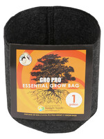 Gro Pro Essential Round Fabric Pot - Black 1 Gallon (120/Cs)