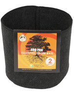 Gro Pro Essential Round Fabric Pot - Black 2 Gallon (120/Cs)