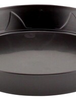 Gro Pro Heavy Duty Black Saucer w/ Tall Sides - 25 in (10/Cs)