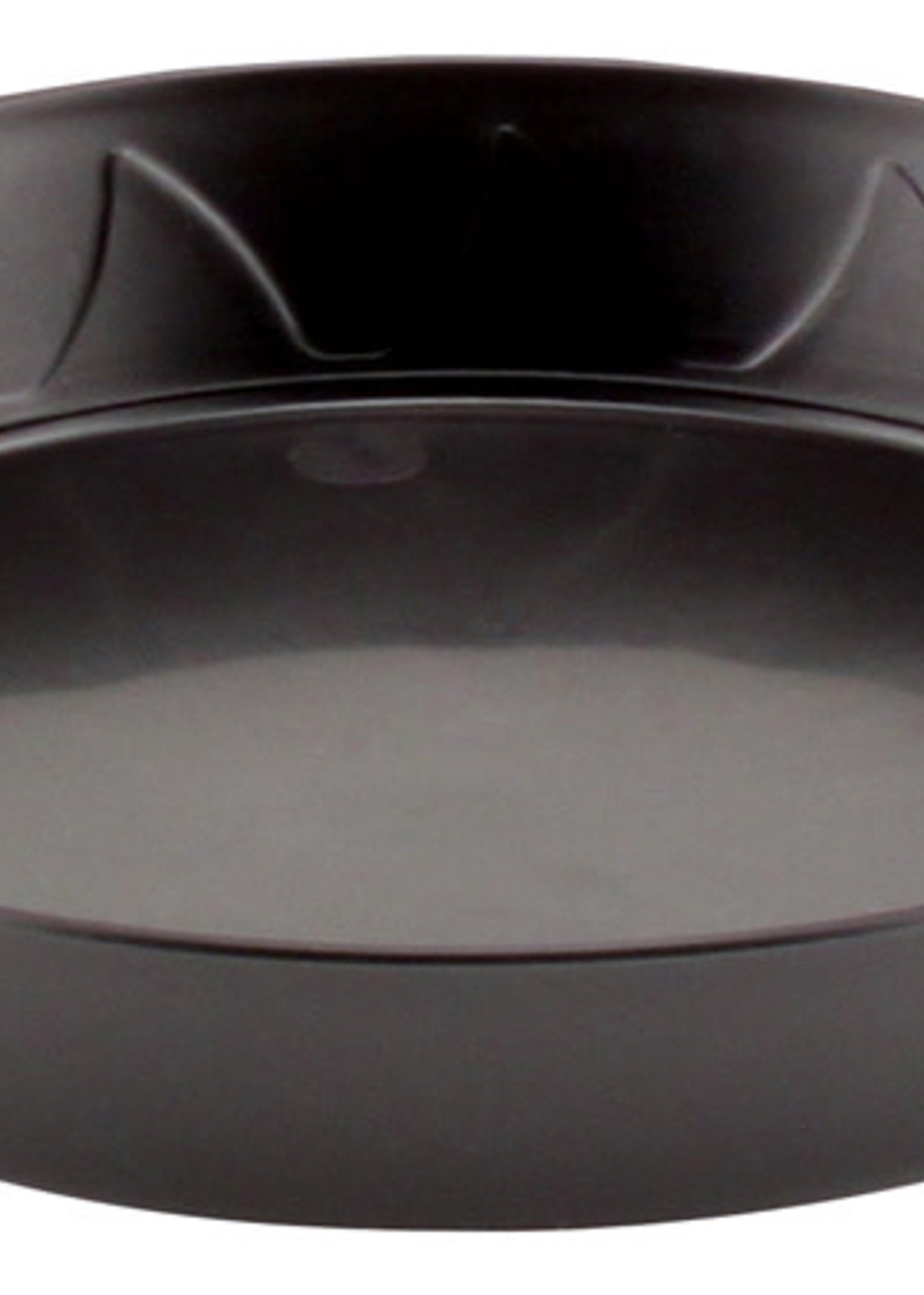 Gro Pro Heavy Duty Black Saucer w/ Tall Sides - 25 in (10/Cs)