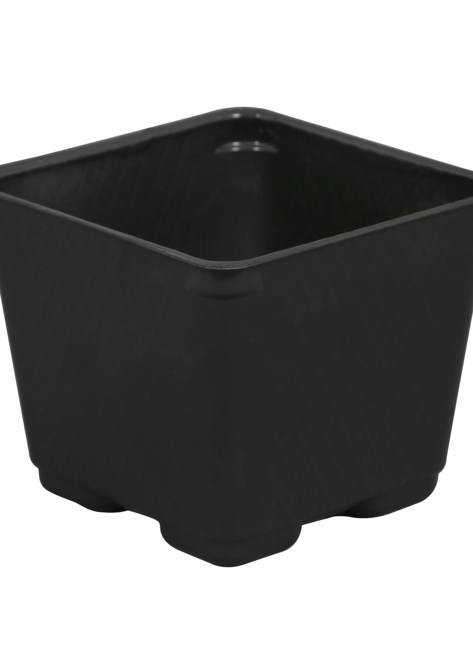 Gro Pro Square Plastic Pot Black 3.5 in (1375/Cs)