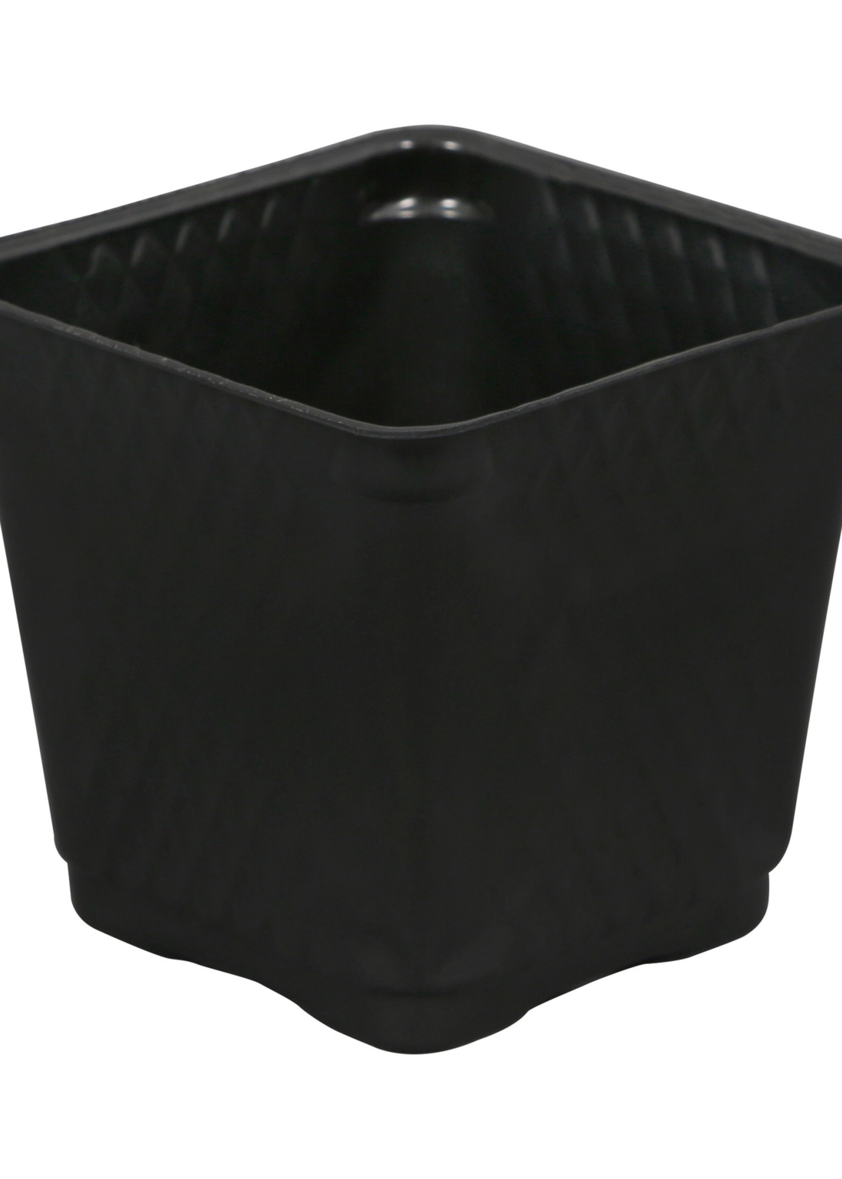 Gro Pro Square Plastic Pot Black 4 in (880/Cs)