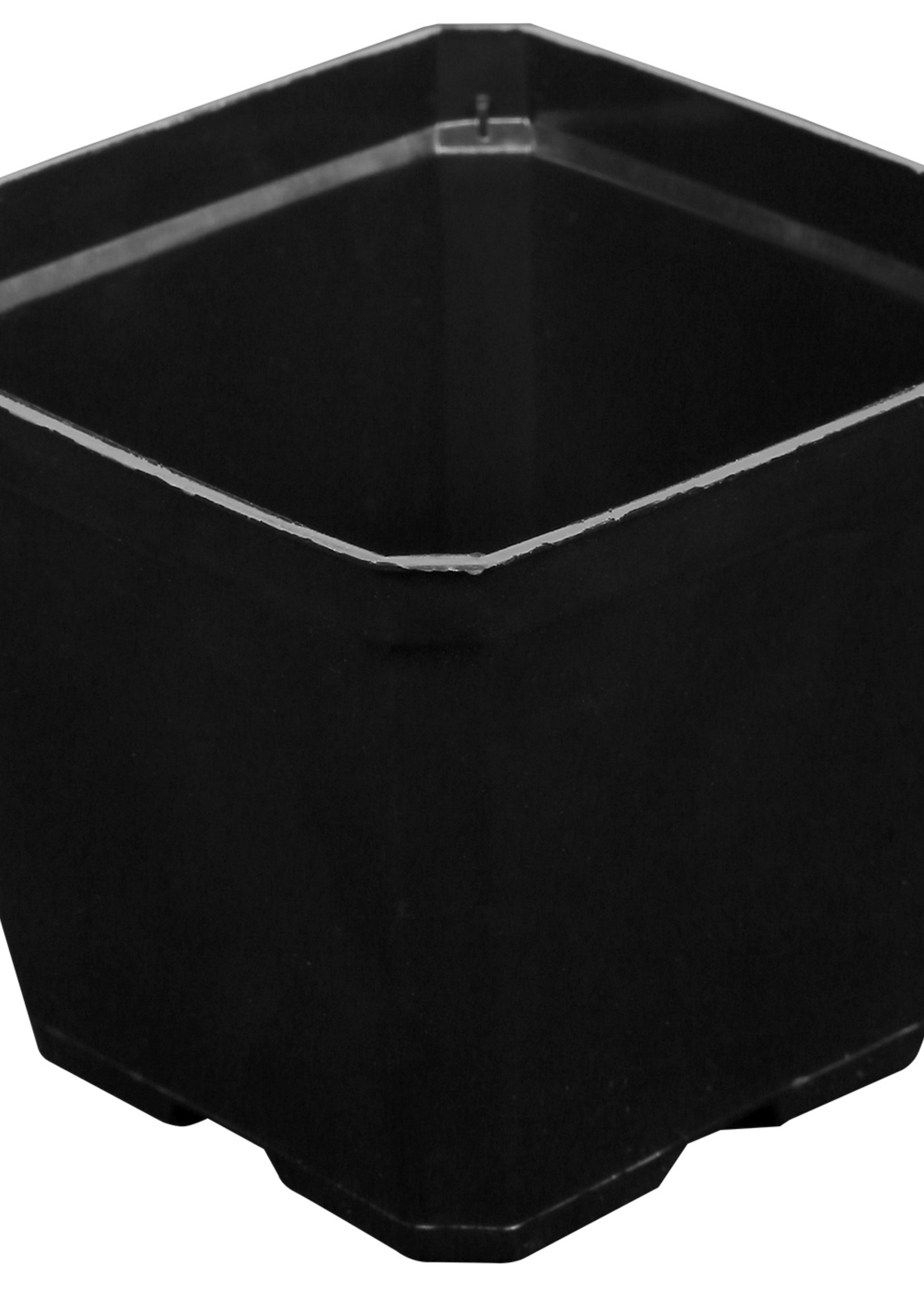 Gro Pro Black Plastic Pot 3.5 in x 3.5 in x 3 in (800/Cs)