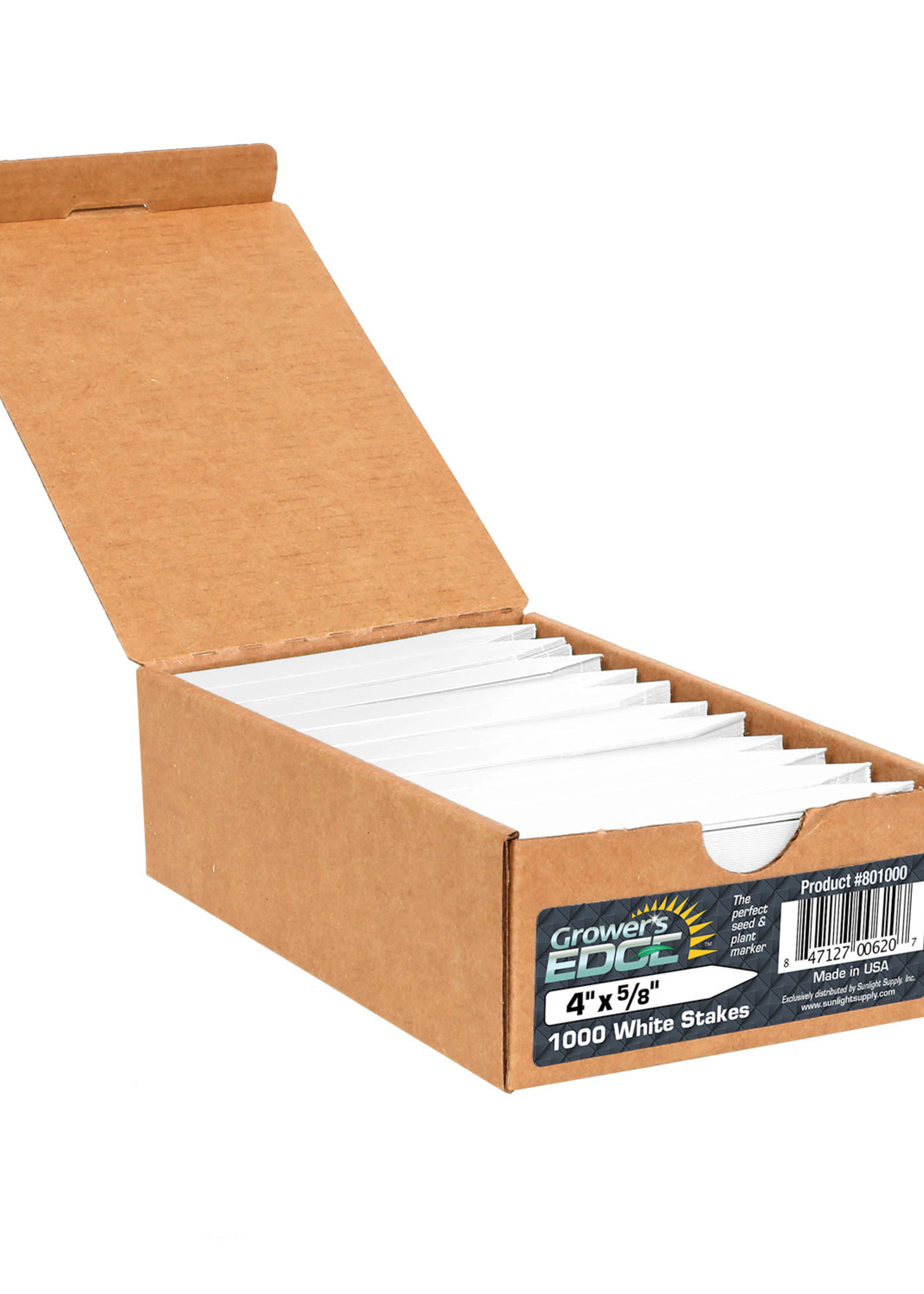 Growers Edge Grower's Edge Plant Stake Labels White - 1000/Box