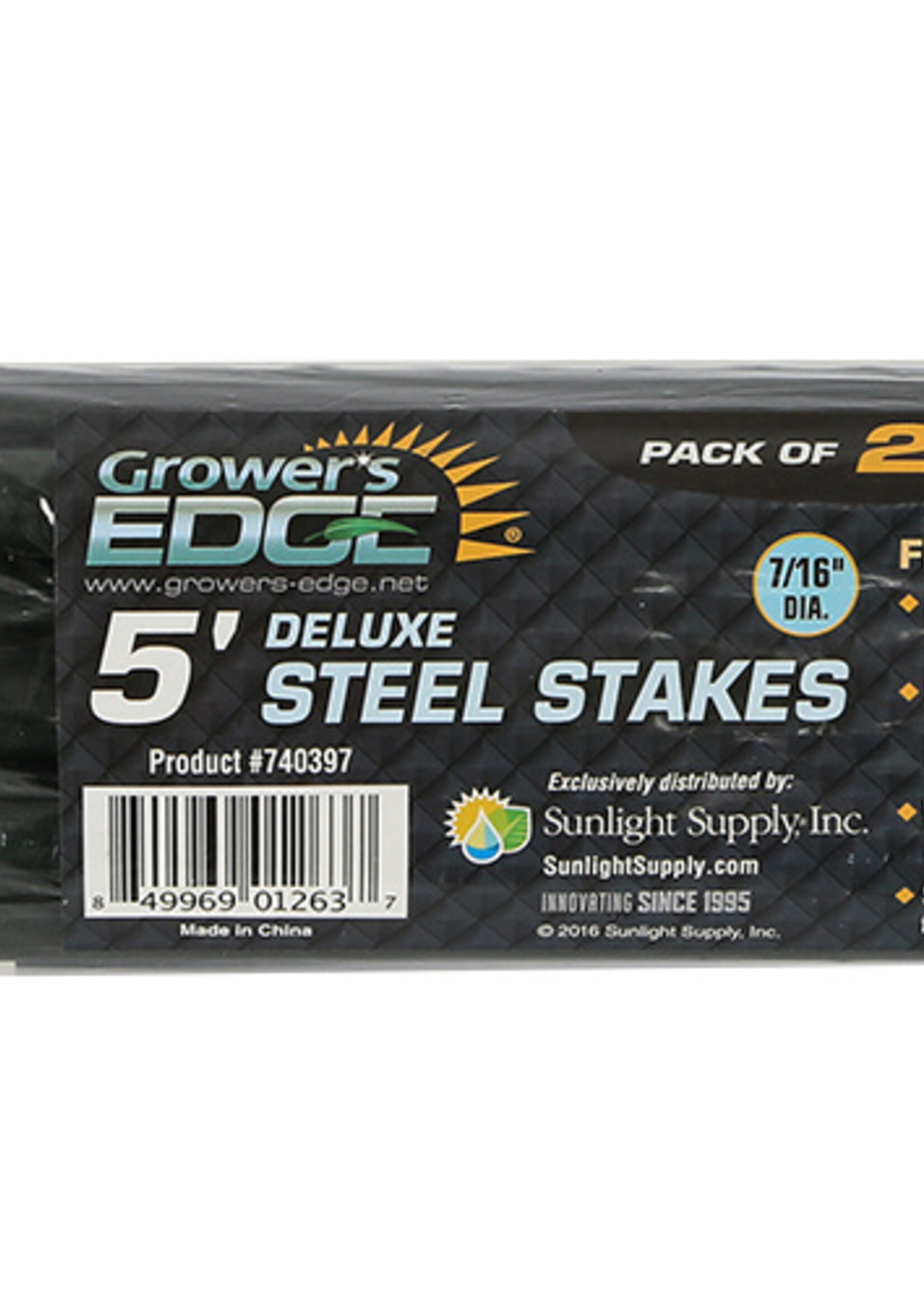 Grower's Edge Deluxe Steel Stake 7/16 in Diameter 5 ft (20/Bag)