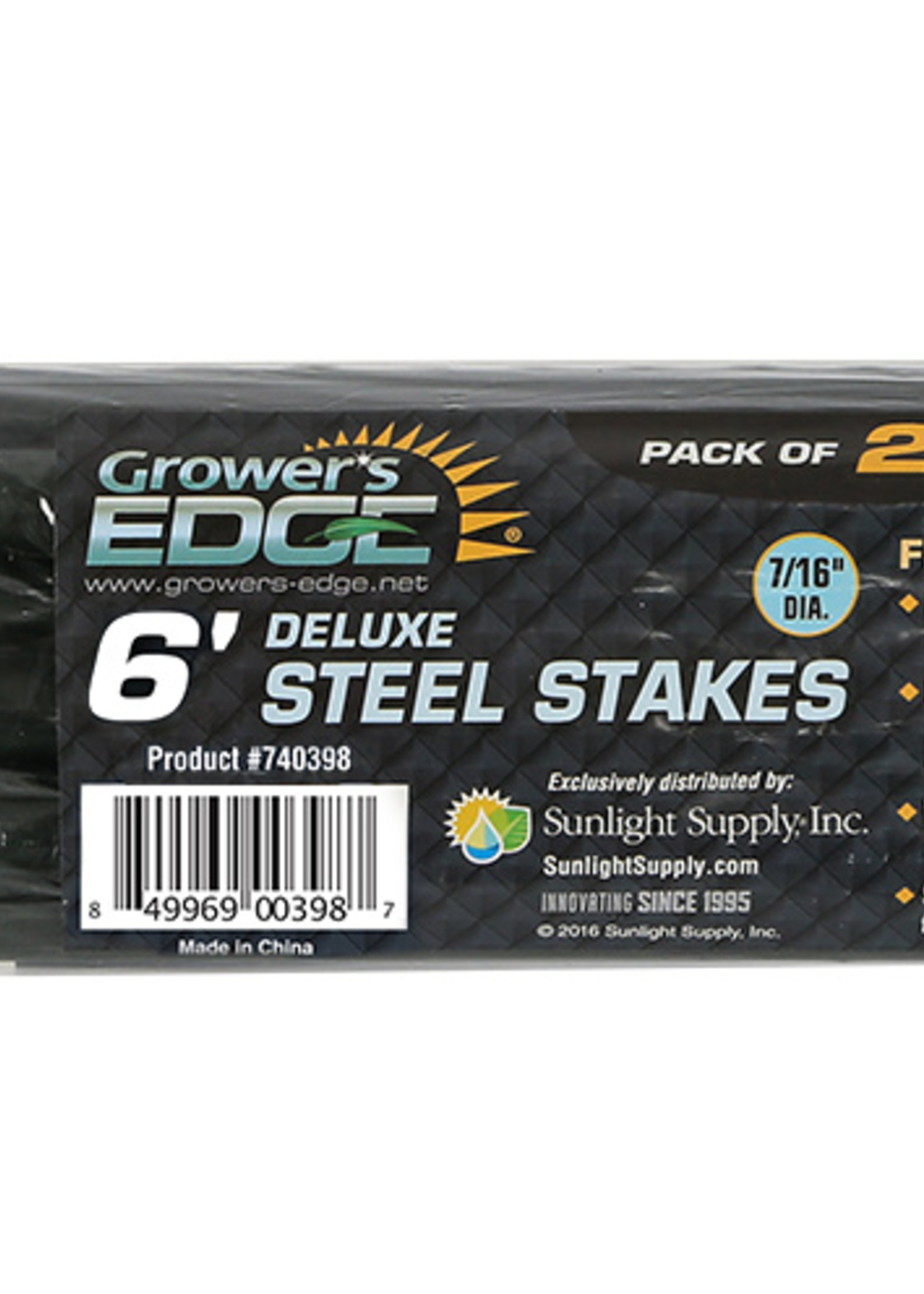 Growers Edge Grower's Edge Deluxe Steel Stake 7/16 in Diameter 6 ft (20/Bag)
