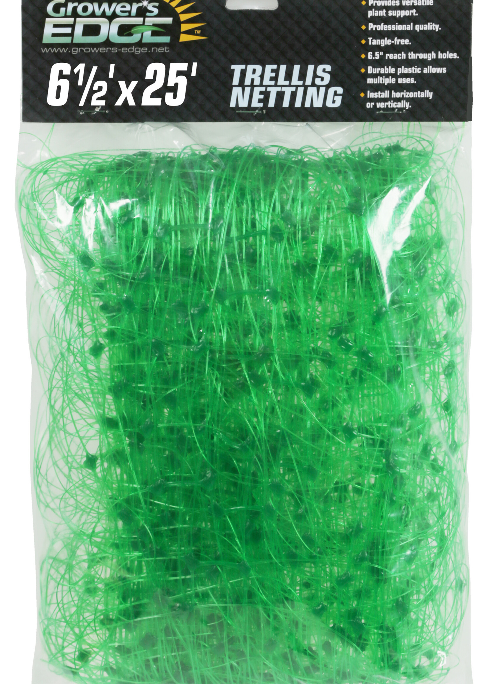 Growers Edge Grower's Edge Green Trellis Netting 6.5 ft x 25 ft (30/cs)