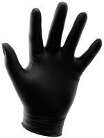 Growers Edge Grower's Edge Black Powder Free Diamond Textured Nitrile Gloves 6 mil - Medium (100/Box)