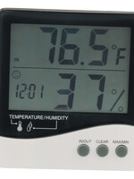 Growers Edge Grower's Edge Large Display Thermometer / Hygrometer (20/Cs)