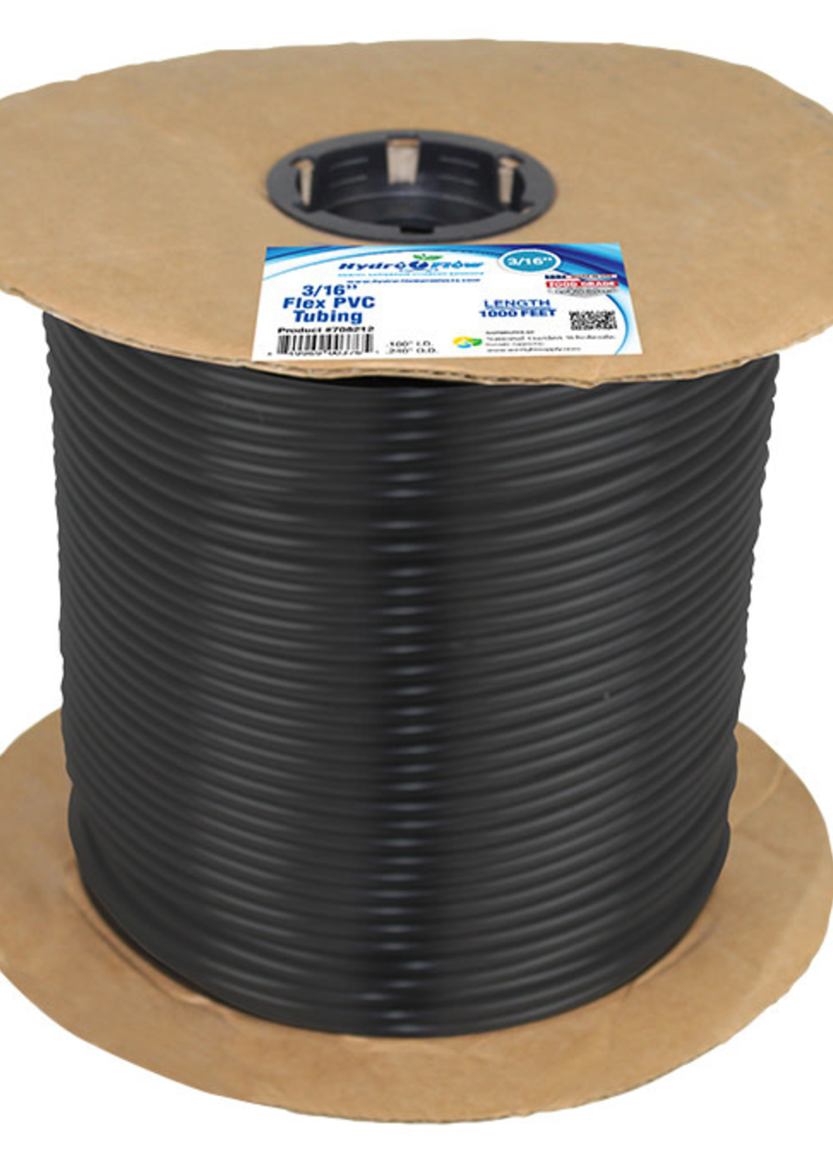 Hydro Flow Hydro Flow EZ Flex - PVC Tubing 1/4 in OD x 3/16 in ID 1000 ft