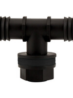 Hydro Flow Hydro Flow Tub Outlet Tee Fitting w/ 2 Gaskets - 3/4 in - Display Box (25/Box)