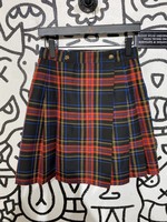 Bonjour Vintage Plaid Skirt 27"/S