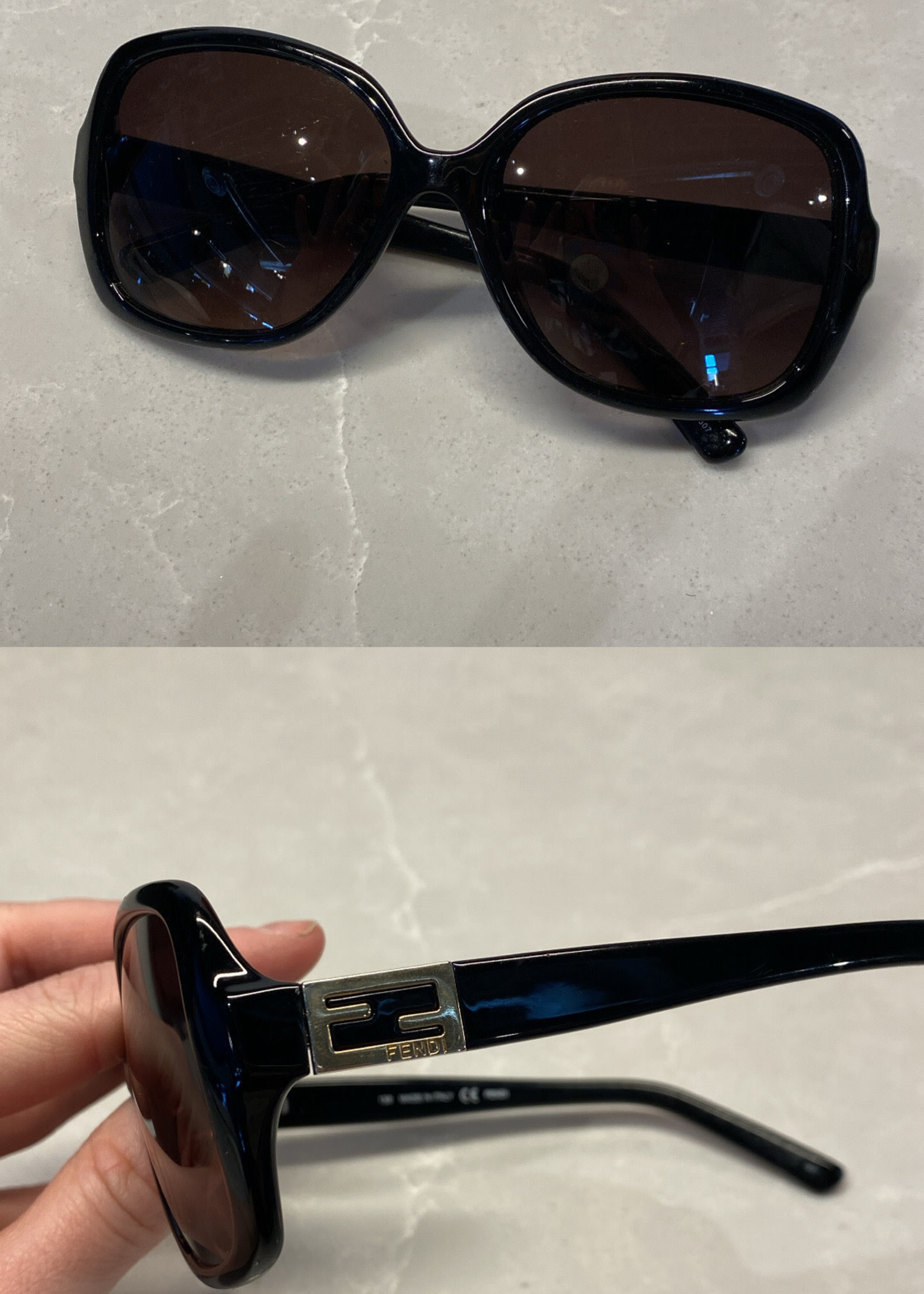 Fendi Black Logo Sunglasses NO CASE