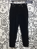 Pure Energy Vintage Black Velvet Pants 29"