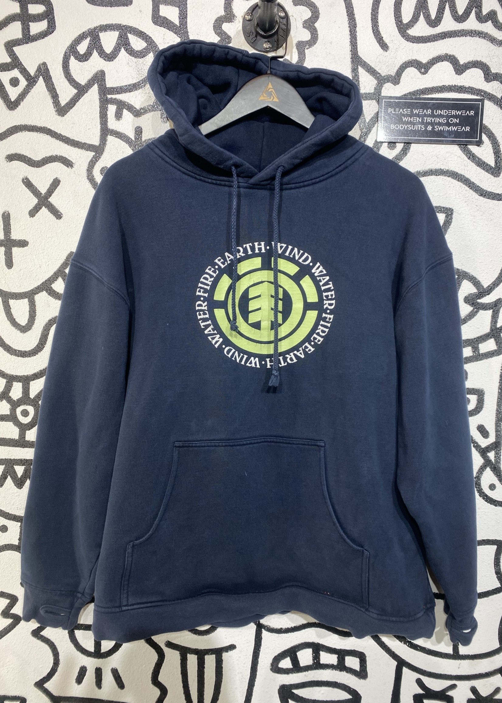 Element Early '00s Blue Hoodie L