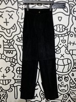 Lillie Rubin Vintage Black Leather Pants 25"