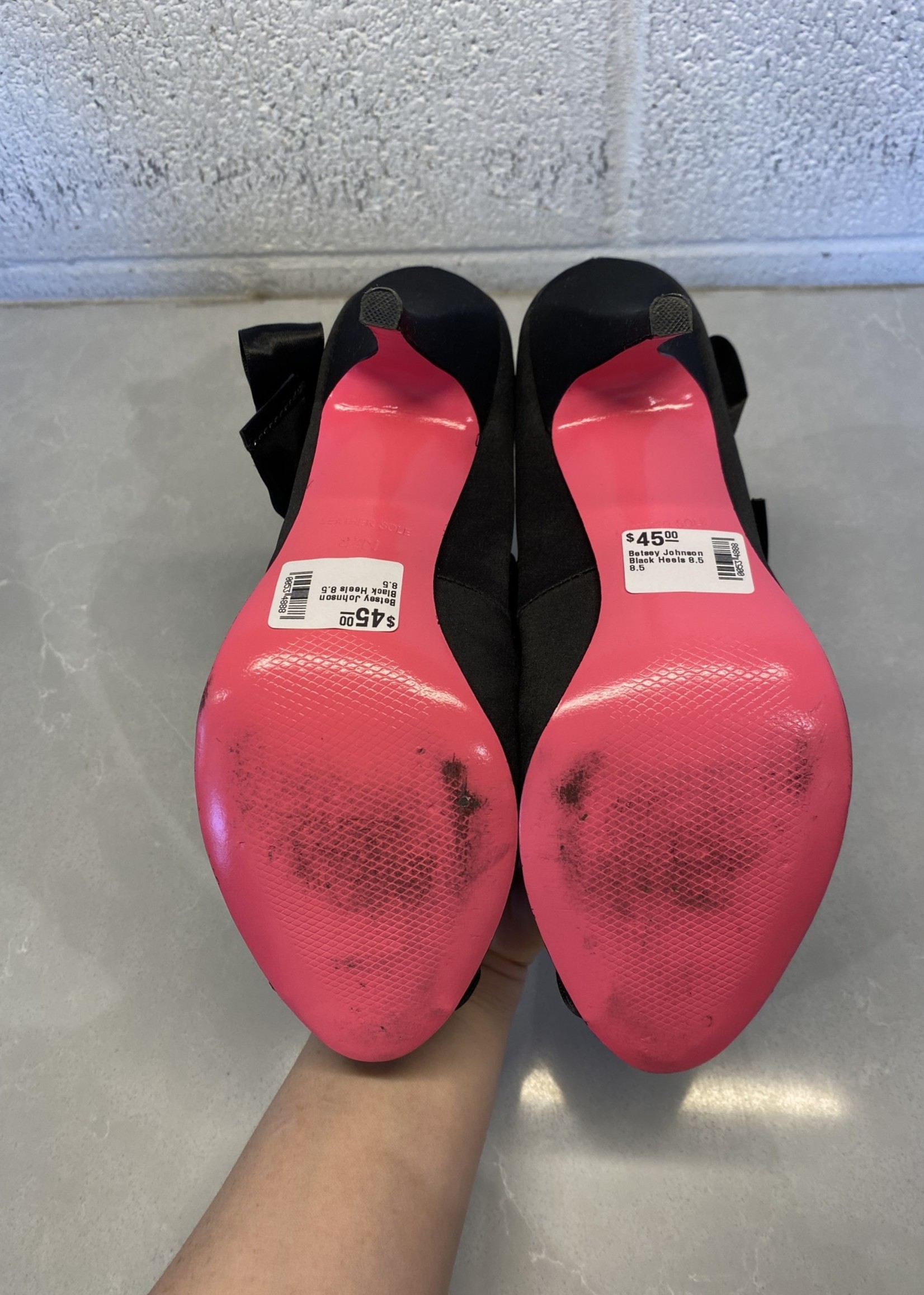 Betsey Johnson Black Heels 8.5