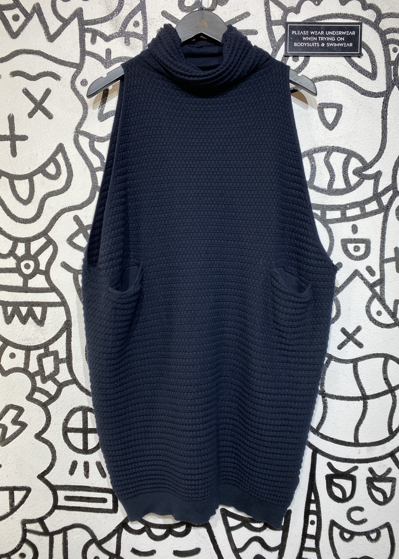 Ruti Black Mock Neck Slouchy Dress M (Retail: $200+)
