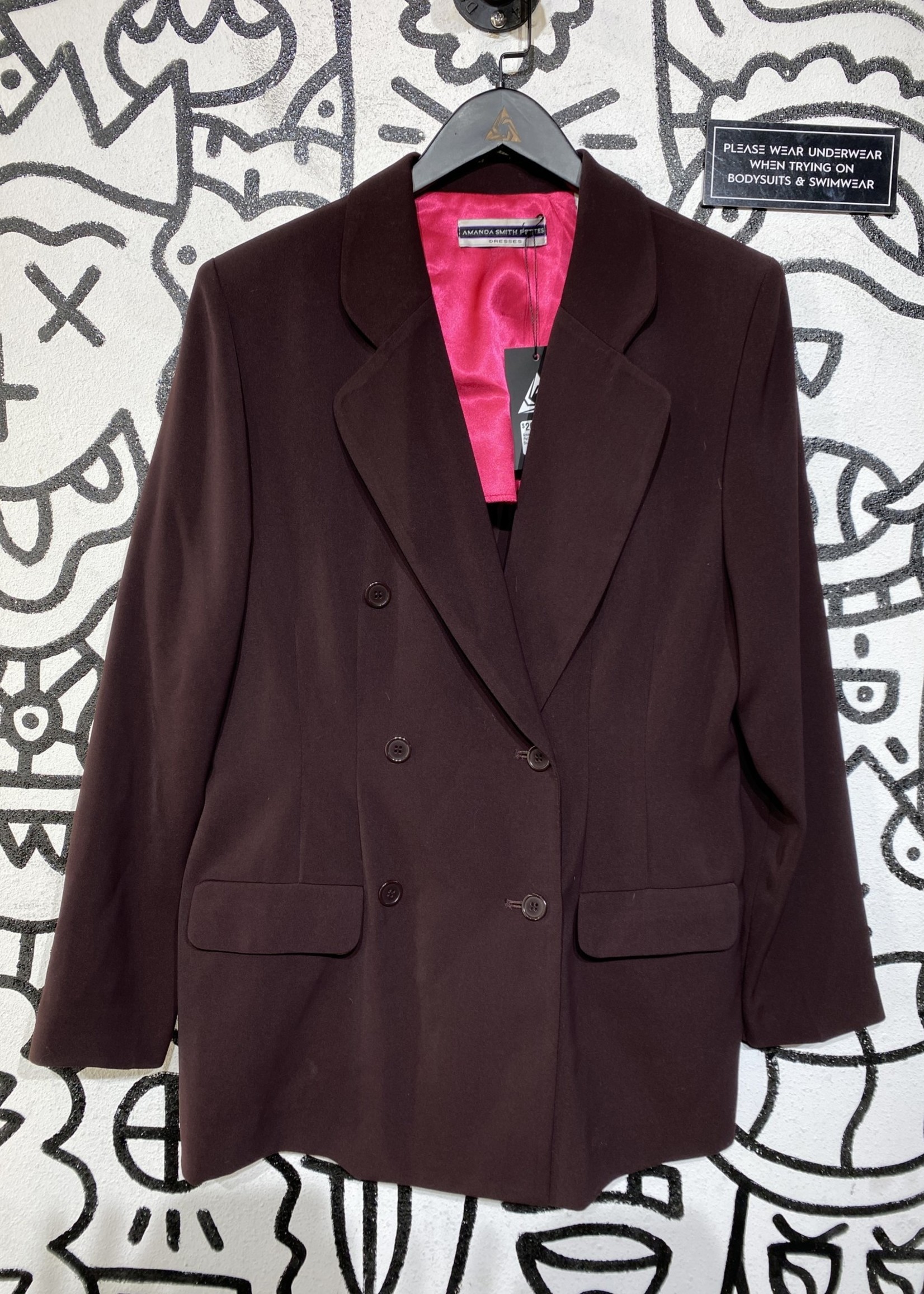 Amanda Smith Petites Brown Suit Jacket L