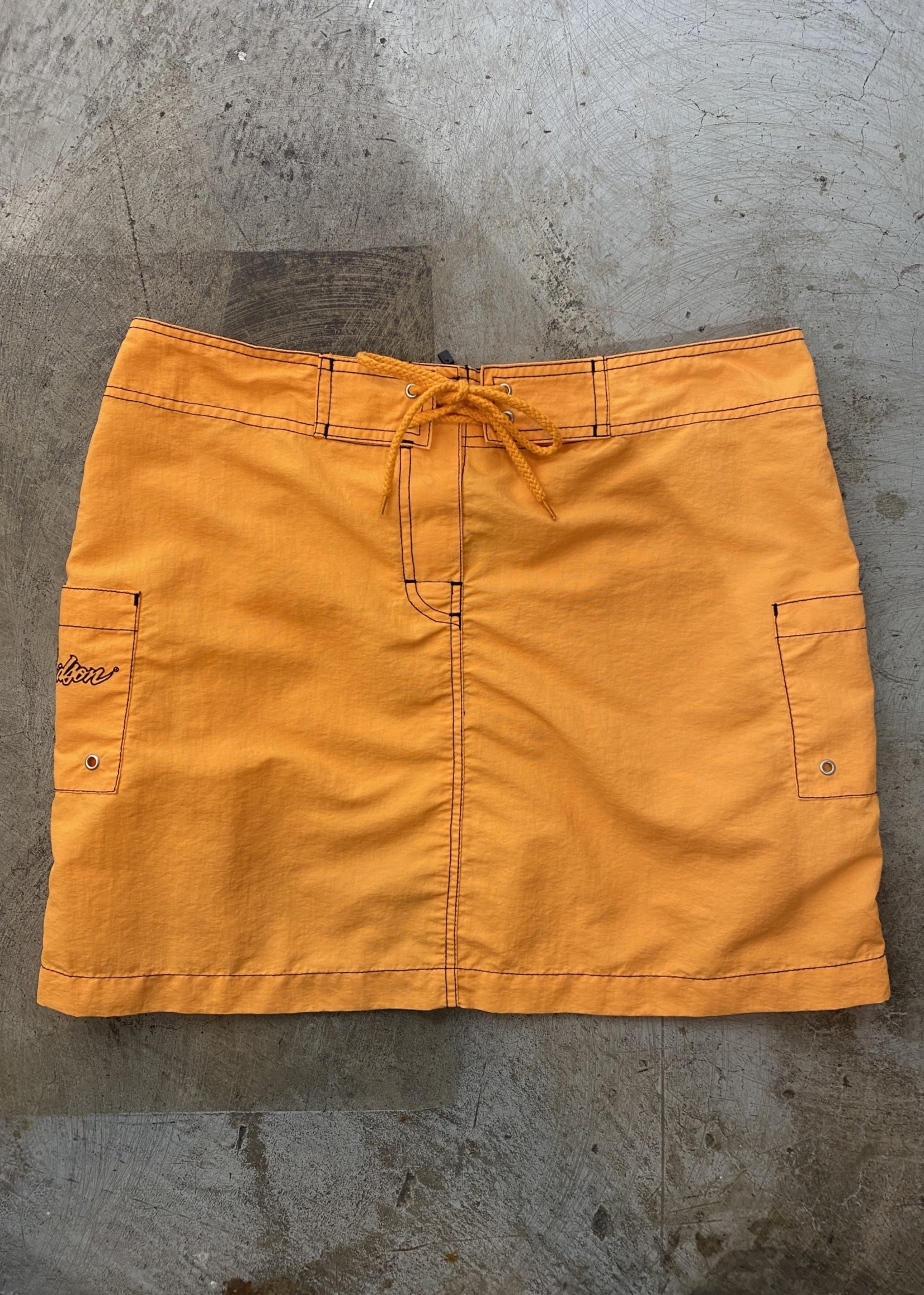 Harley Davidson Orange Cargo Skirt 33"/L