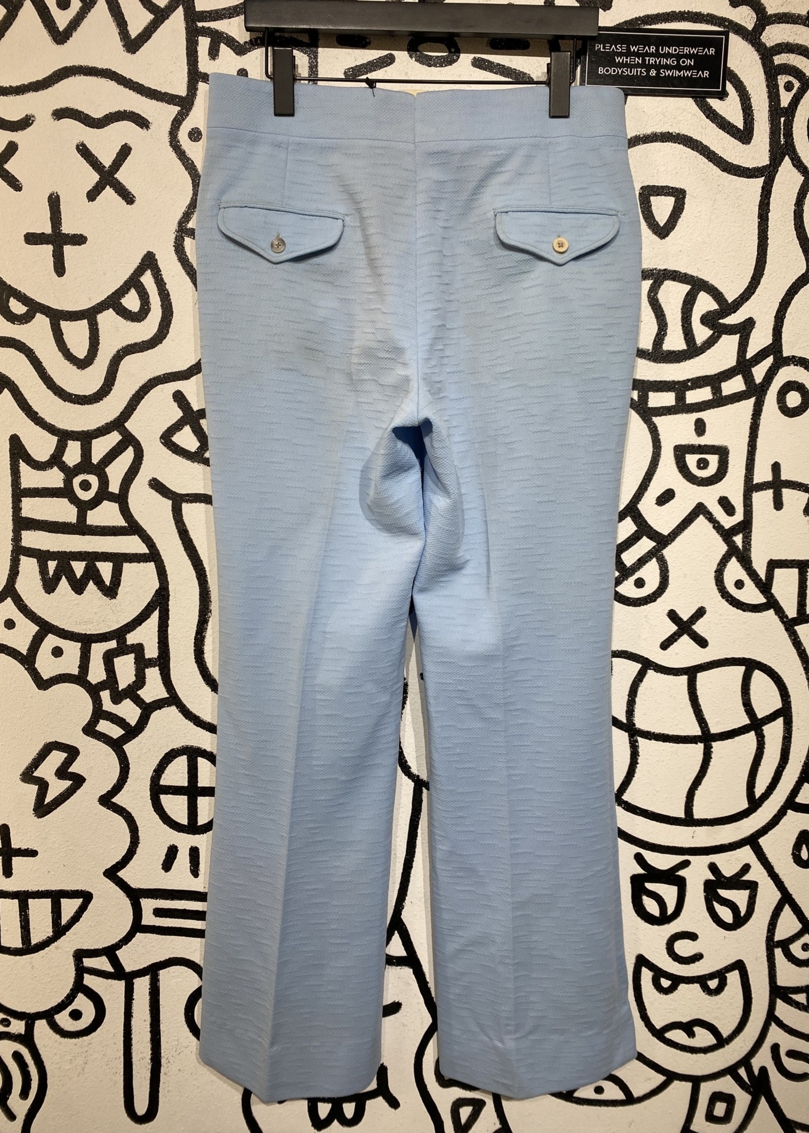 Knitables Baby Blue Flared Pants 33