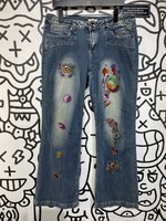 Style Y2K Embroidered Jeans 14/36"