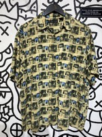 90s Natural Issue Printed Button Up L