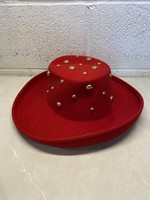 Betmar Red Studded Hat