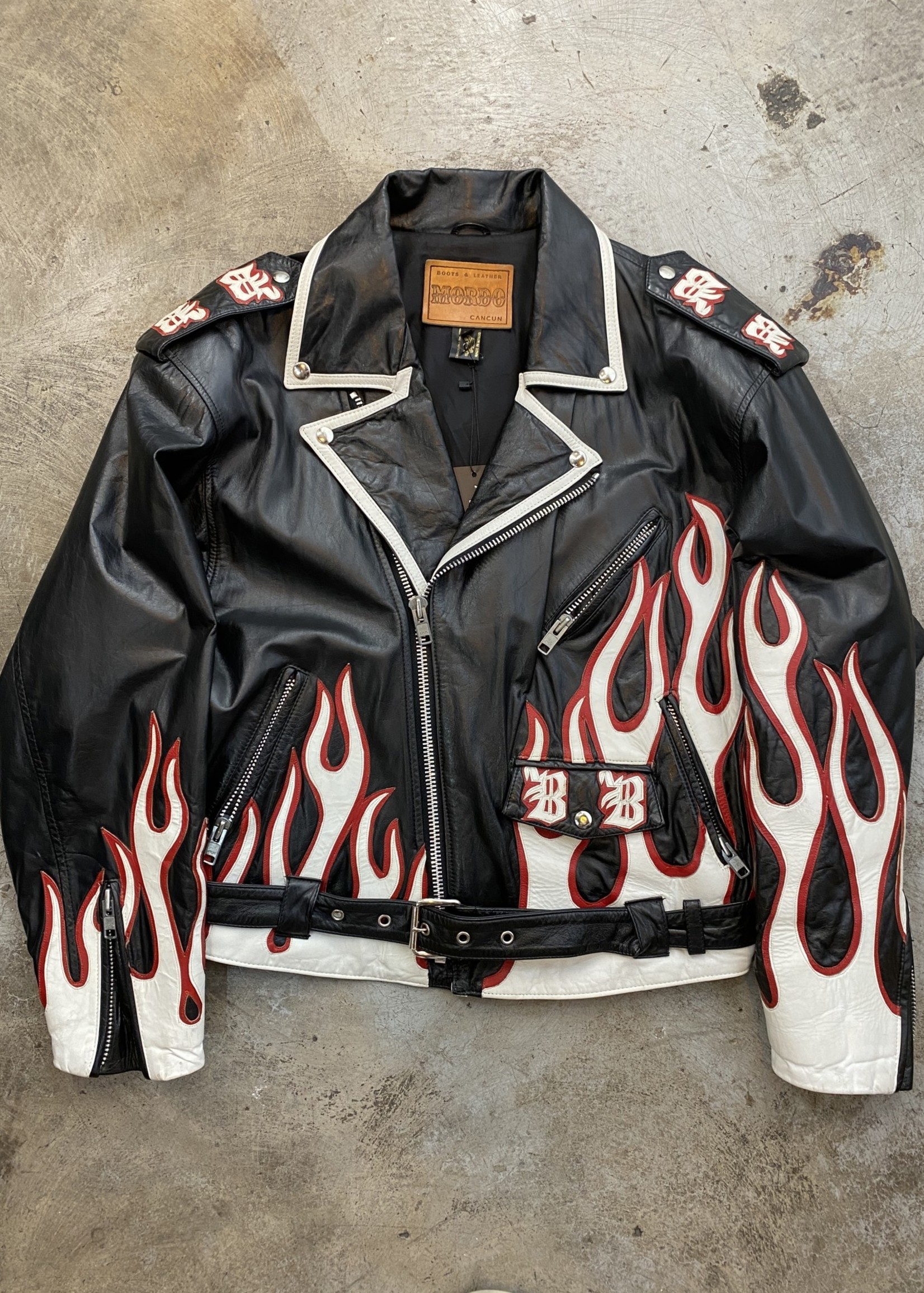 Mordo Bad Bones Black Leather Jacket L