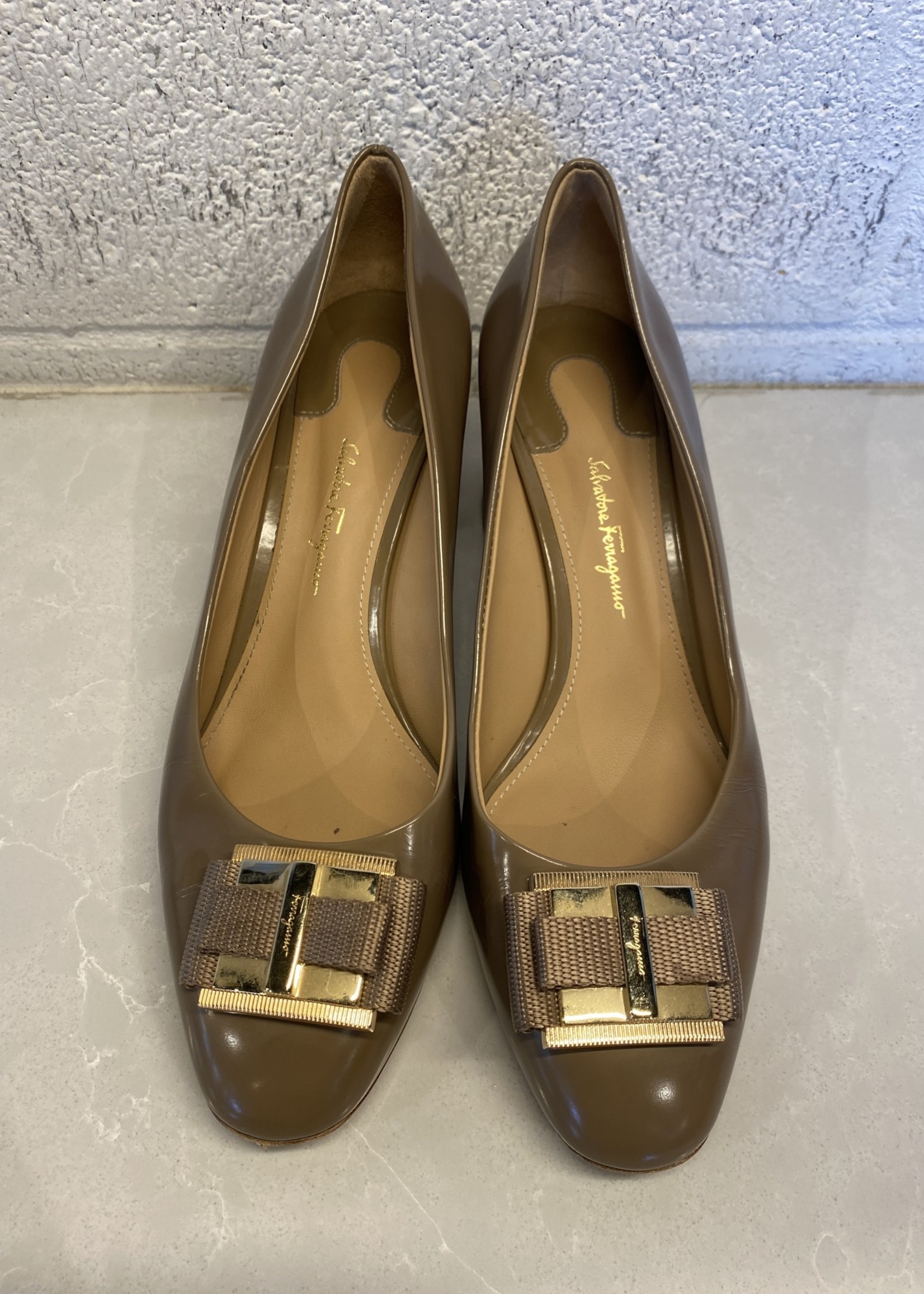 Salvatore Ferragamo Patent Leather Heels 8.5