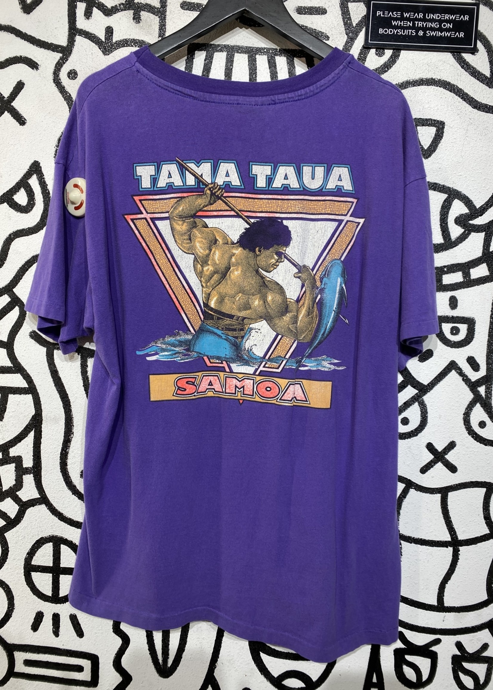 Vintage Samoa Purple Graphic Tee XL