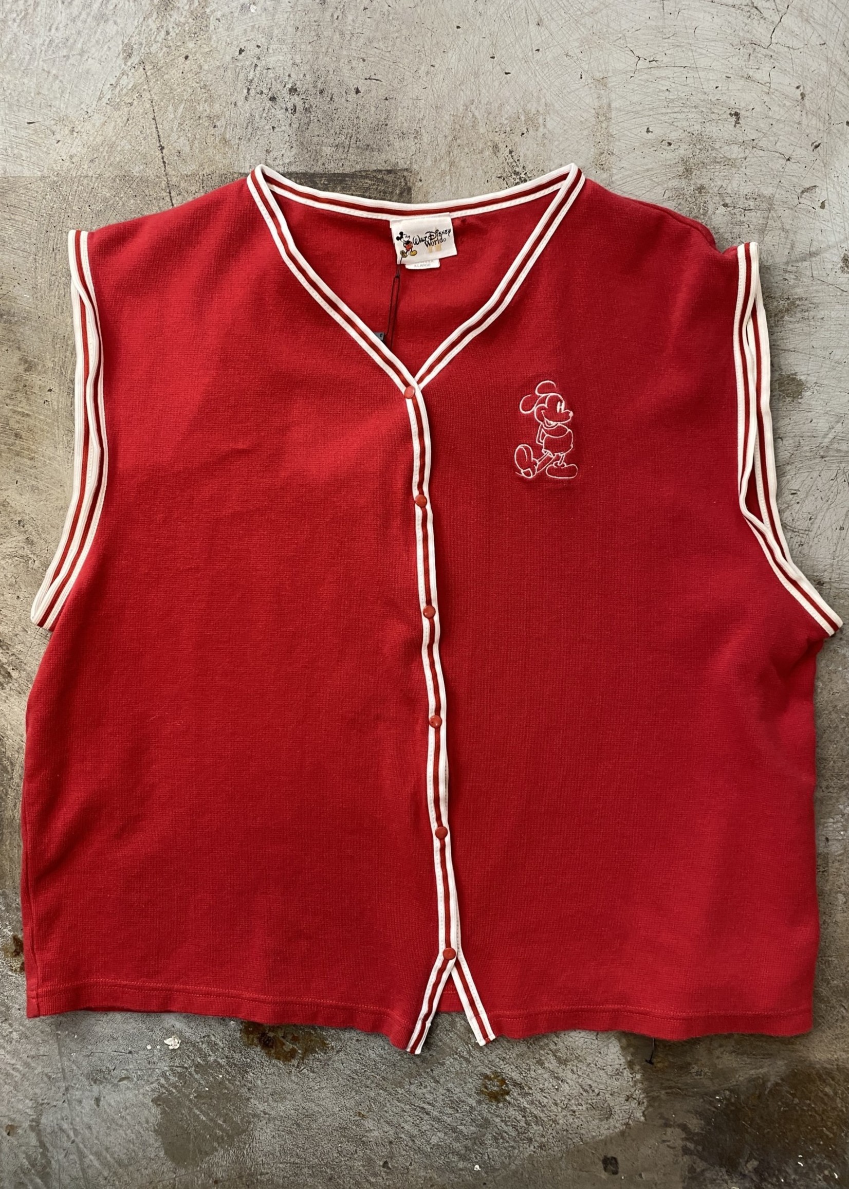 Disney Vintage Red Mickey Vest XL