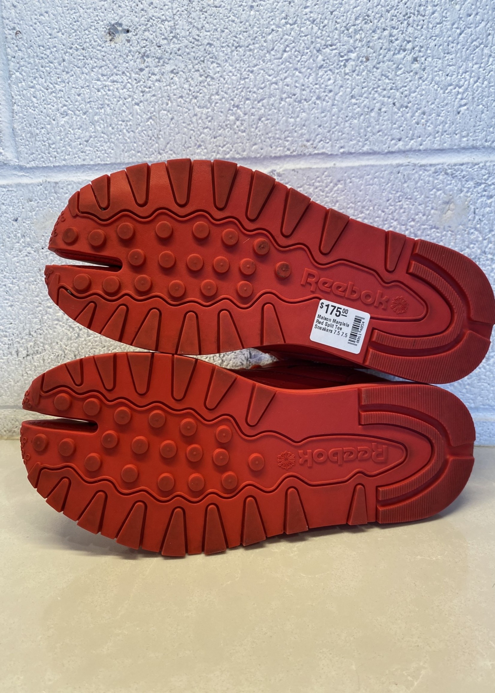 Maison Margiela Red Split Toe Sneakers 7.5