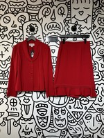 Vintage Danny & Nicole Red Suit Set L