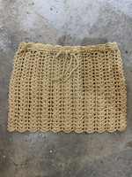 Melissa Odabash Gold Knit Skirt S