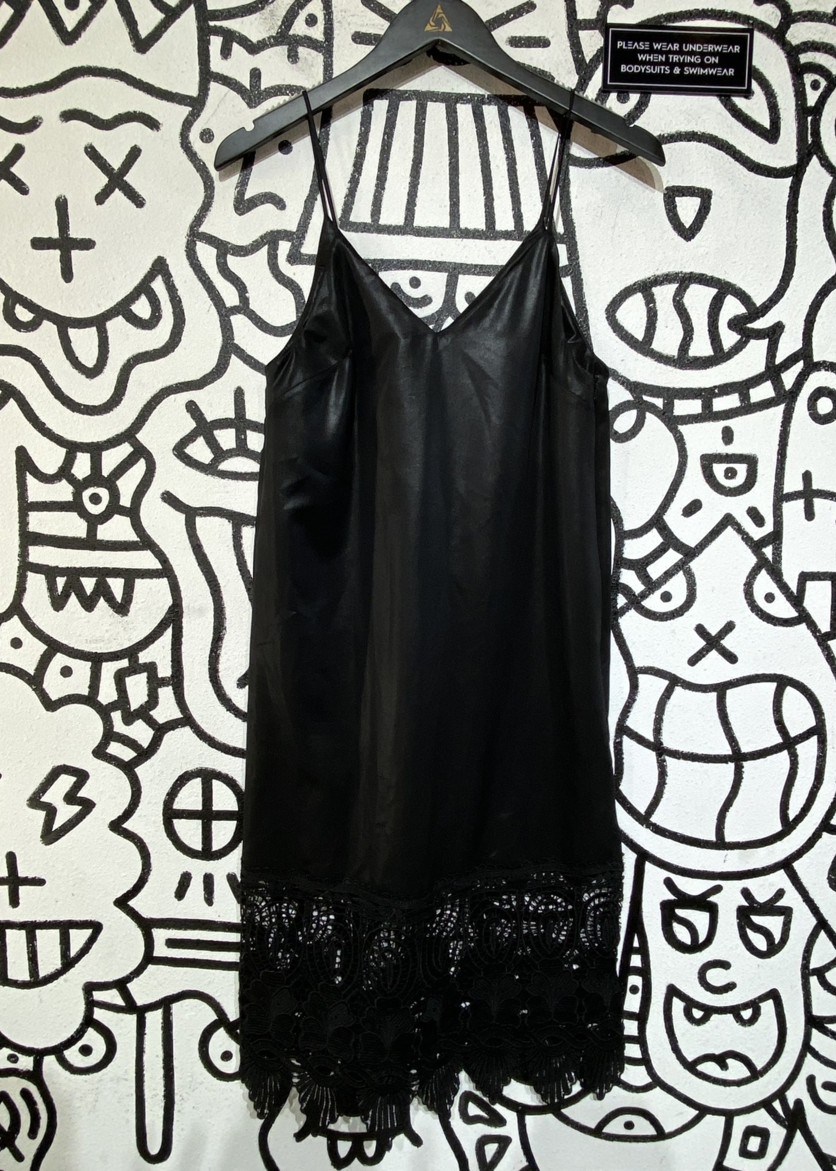 Topshop Black Lace Dress S