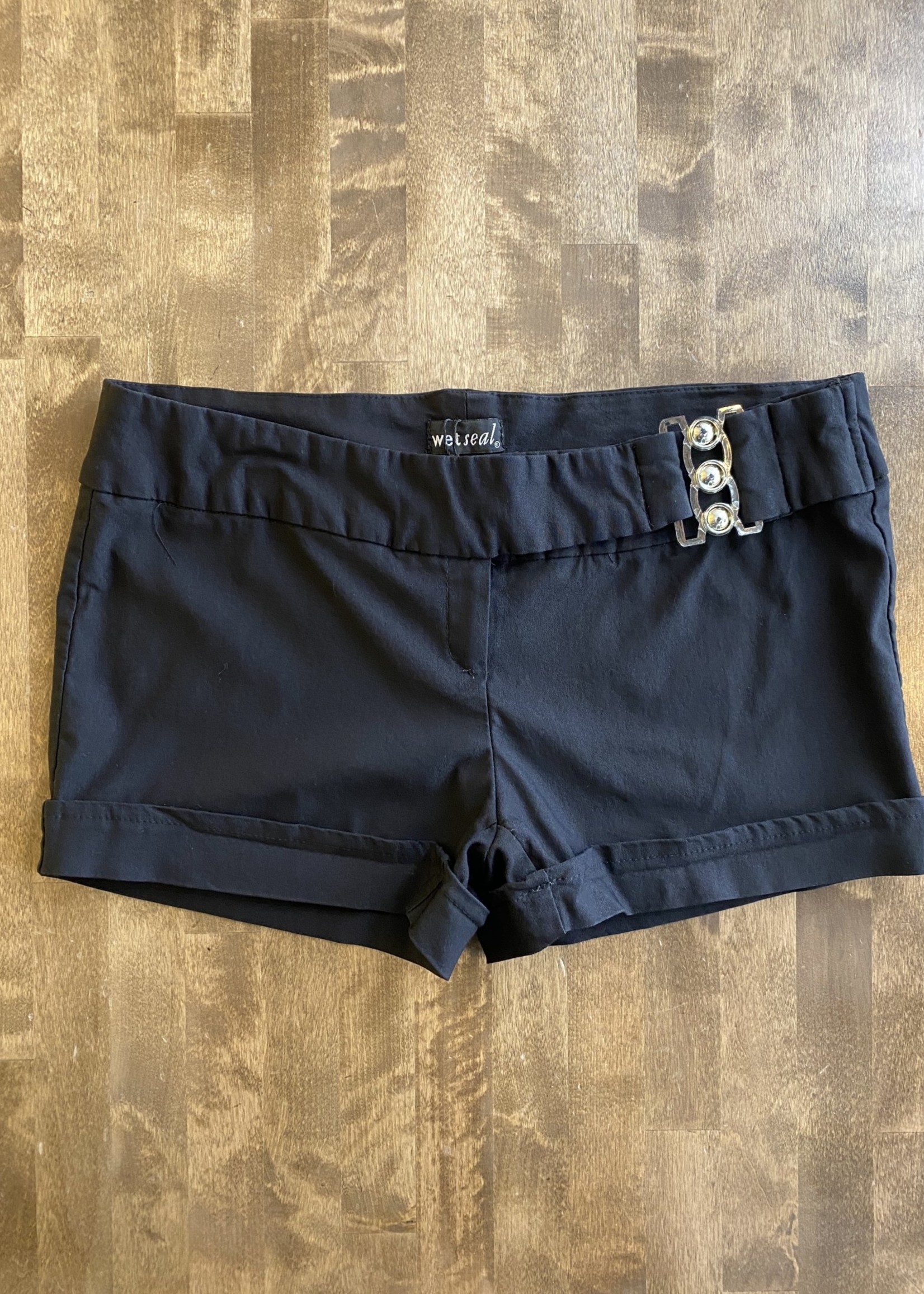 Wetseal Y2K Black Mini Shorts 32/M