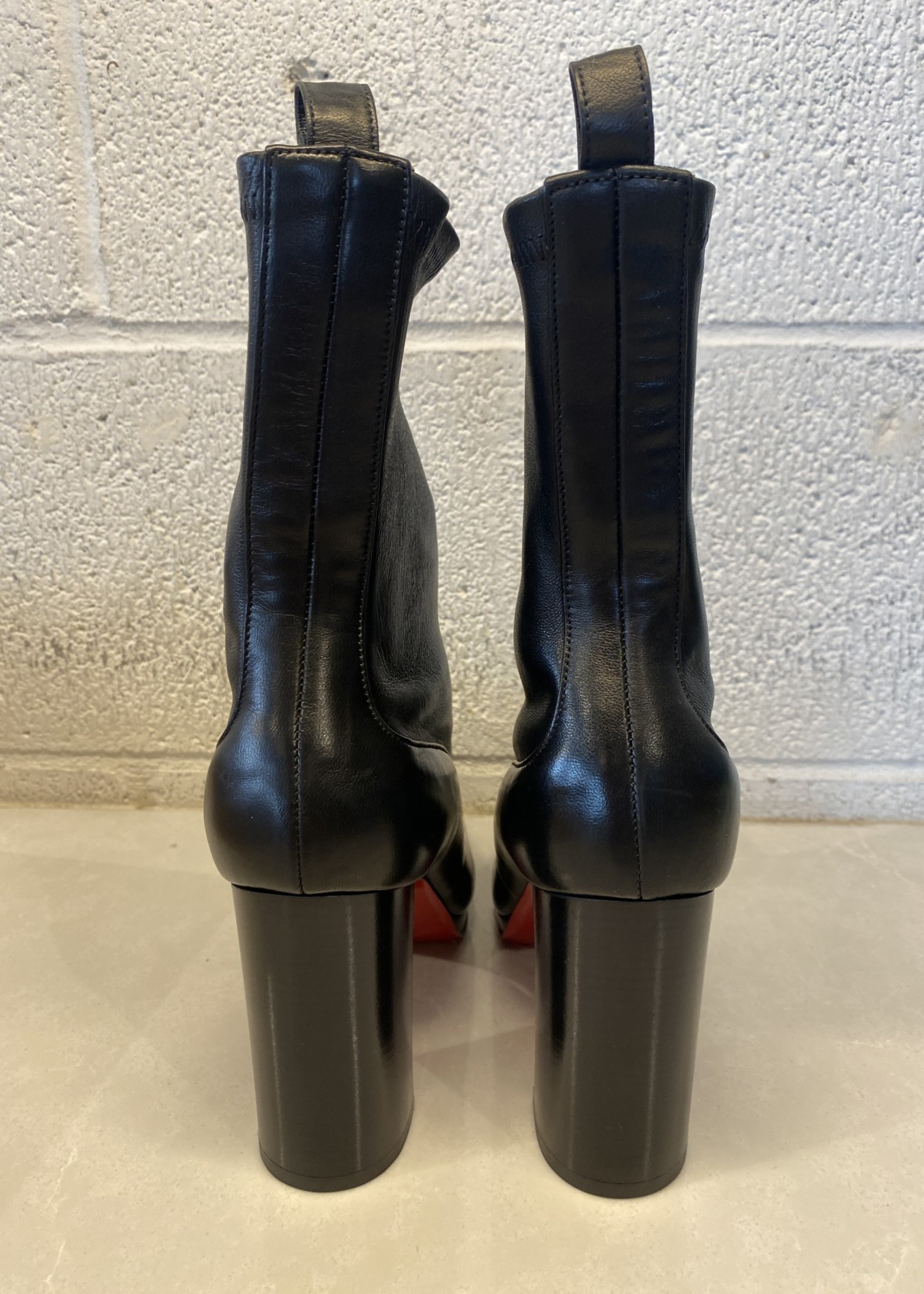 Christian Louboutin 'Contrevent 100' Leather Boots (Retail: $995) 37.5
