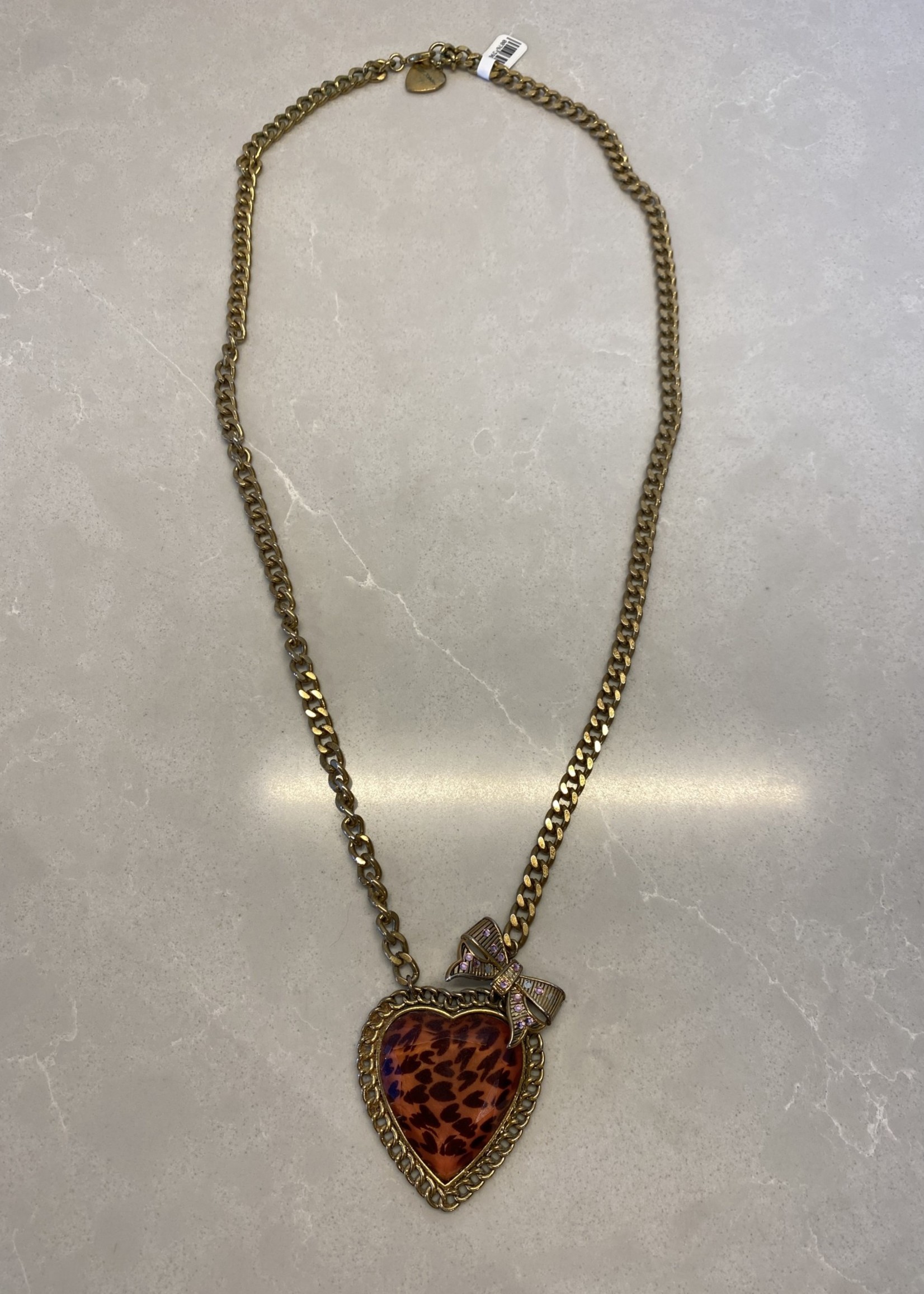 Betsey Johnson Gold Heart Necklace