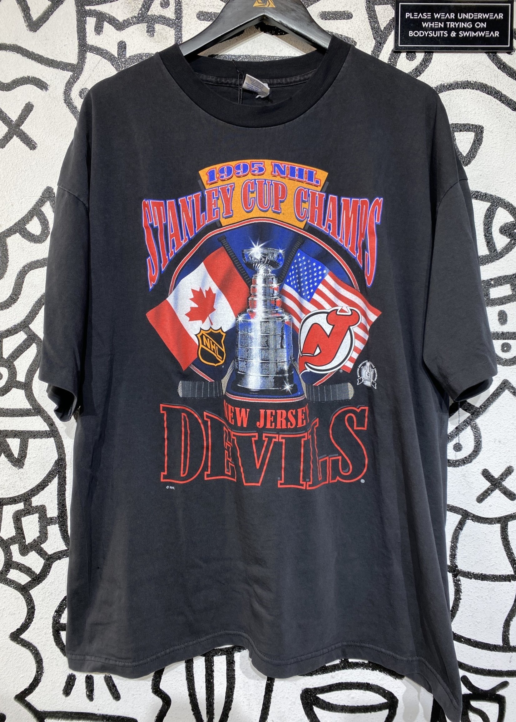Stanley Cup Champs '95 Black Tee XL