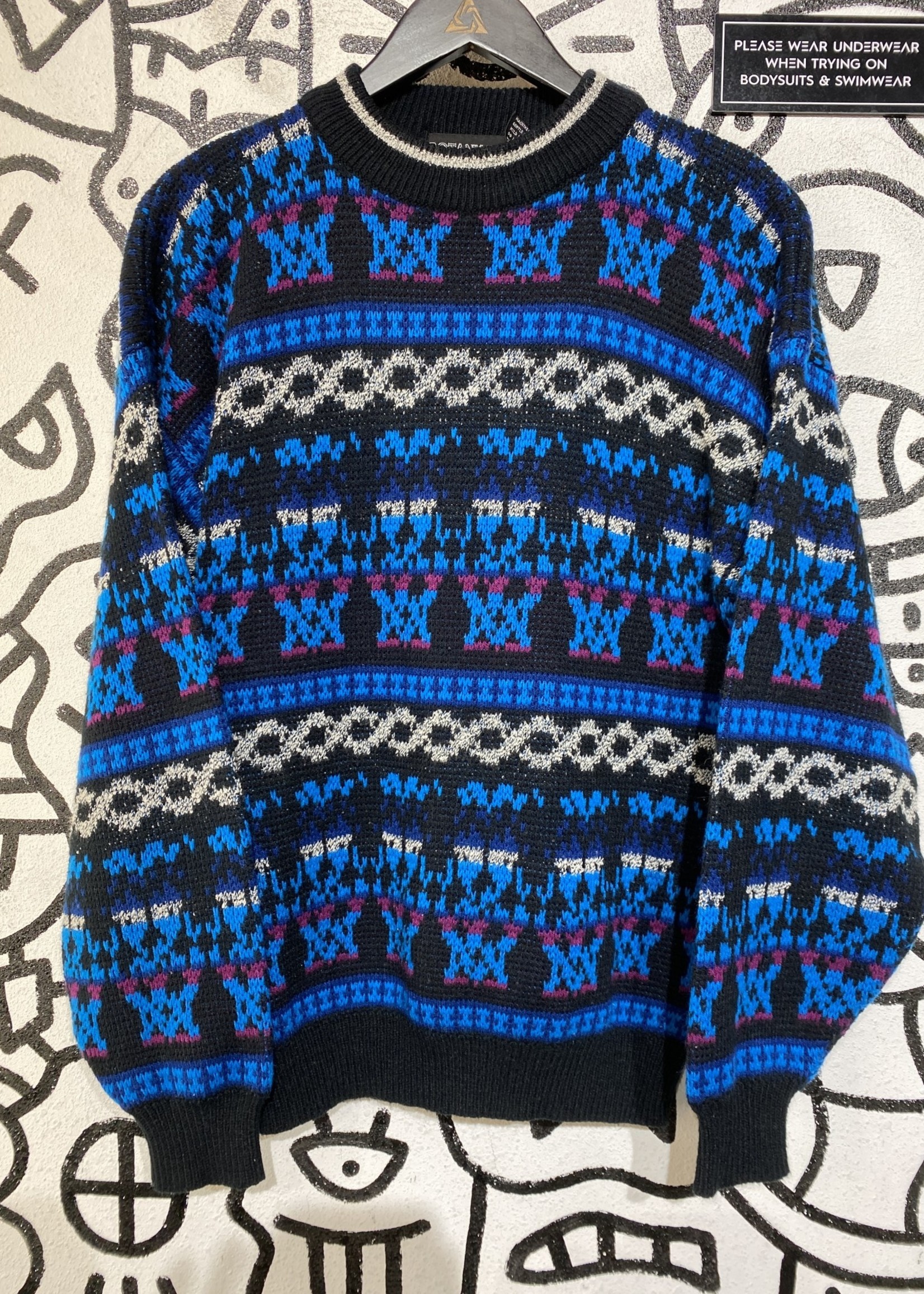 Botany 500 Blac Blue Sweater M - ALT REBEL