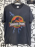 1992 Jurassic Park Lightning Logo Tee Masc L