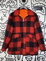 Woolrich '70s Red Plaid Zip Jacket Masc L