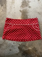 Be Cool Y2K Red Polka Dot Mini Skirt 30"/XS