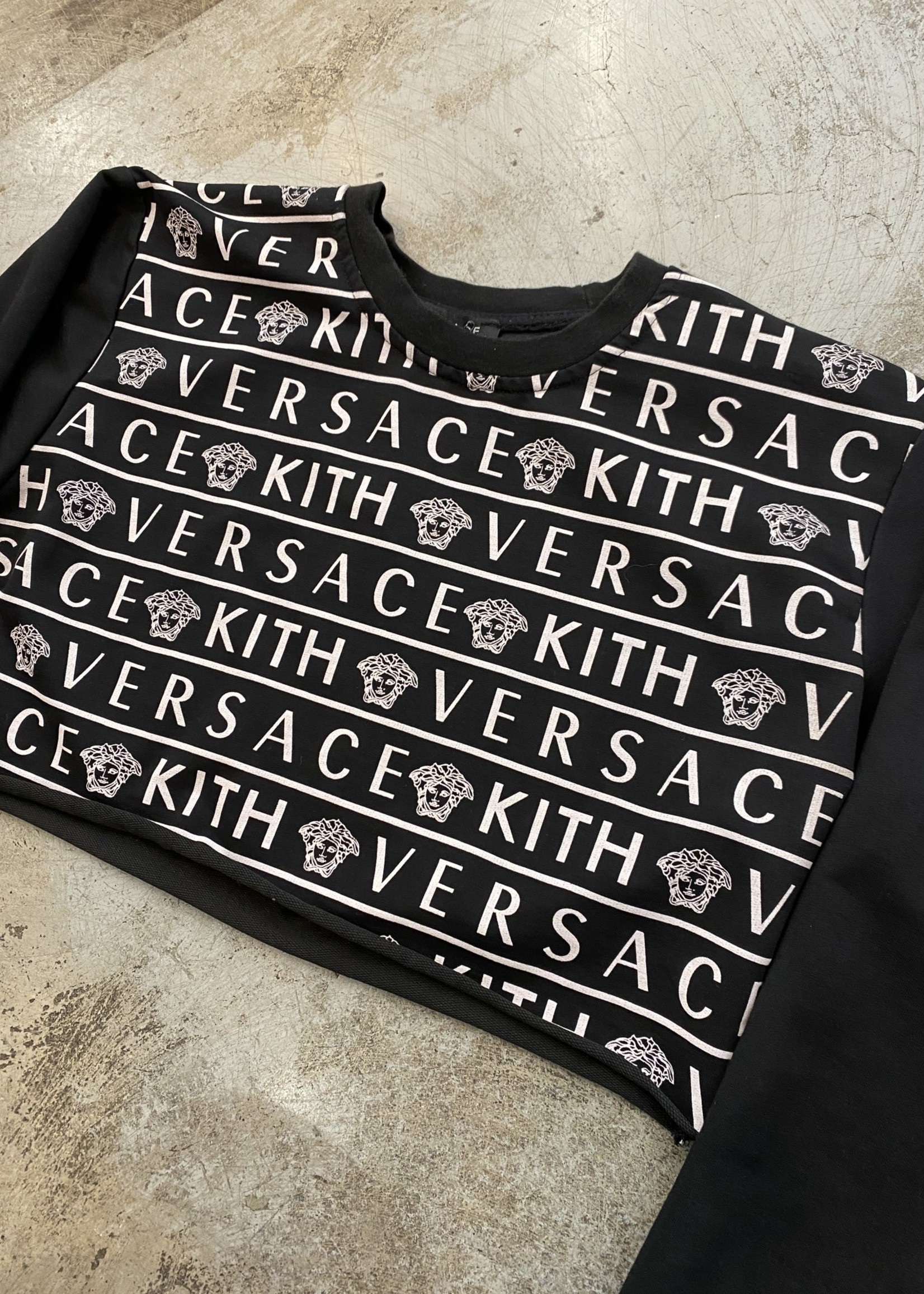 Versace Kith Black Crop long Sleeve DUPE M
