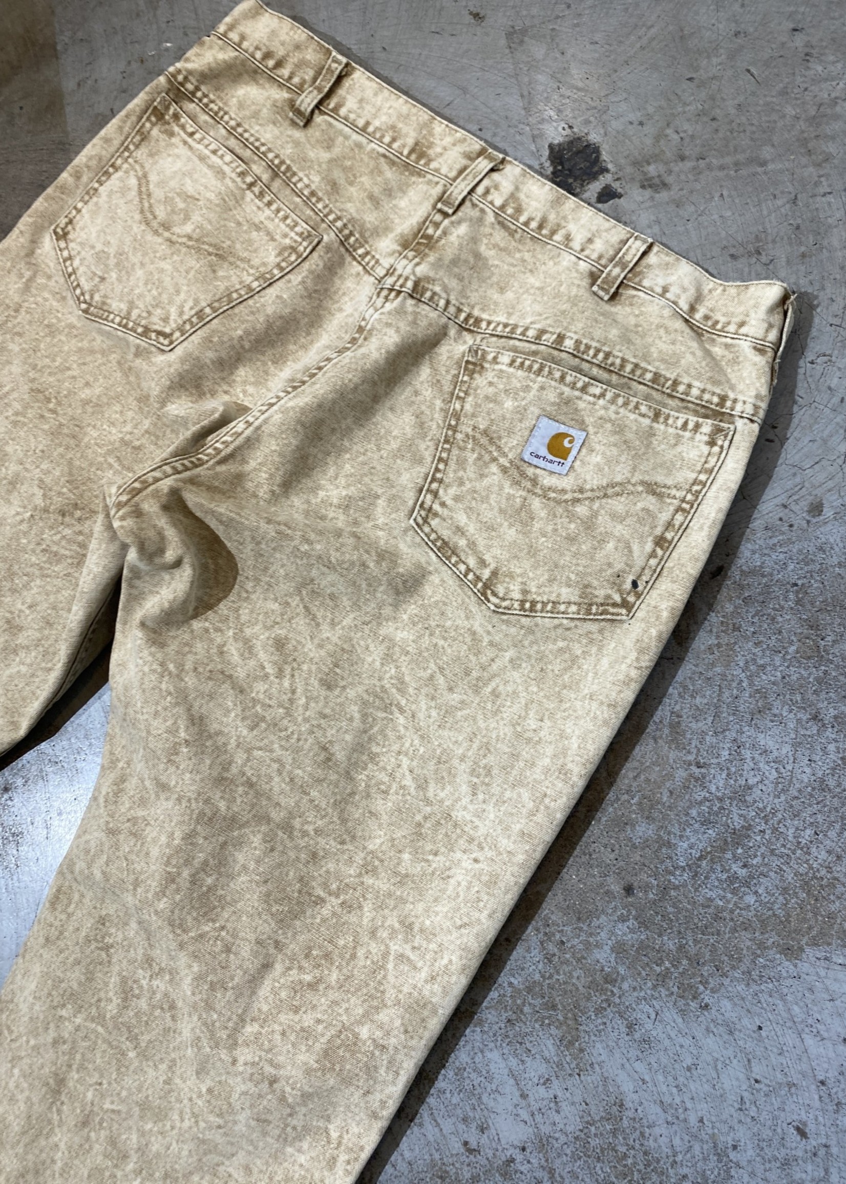 Carhartt Tan Stone Wash Jeans 38"